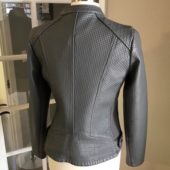 NEW WITH TAGS! Calvin Klein Women’s Moto Asymmetrical ZIP Jacket (Small) - Picture 7 of 11